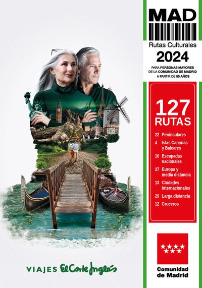 Catálogo Viajes El Corte Inglés en Sevilla | Rutas Culturales de la Comunidad de Madrid | 8/4/2024 - 8/11/2024