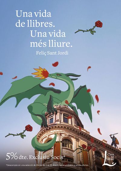 Ofertas de Libros y Papelerías en Alcalá del Río | Unavida de llibres. Unavida més lliure. Feliç Sant Jordi de Casa del Libro | 8/4/2024 - 22/4/2024