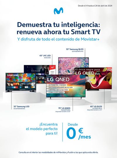 Ofertas de Informática y Electrónica en Santa Cruz de Tenerife | Demuestra tu inteligencia: renueva ahora tu Smart TV de Movistar | 9/4/2024 - 24/4/2024