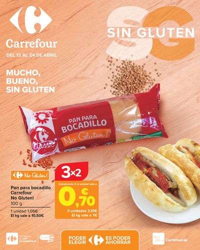 Catálogo Carrefour en Antequera | SIN GLUTEN | 12/4/2024 - 24/4/2024