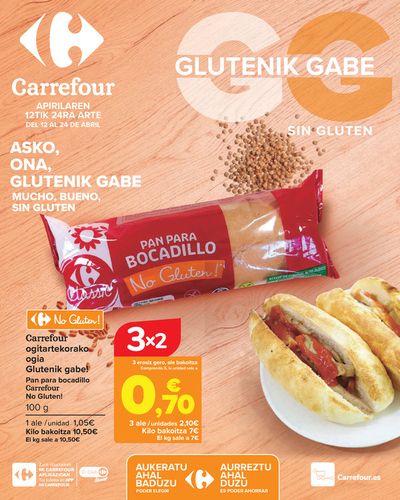 Catálogo Carrefour en Sestao | SIN GLUTEN | 12/4/2024 - 24/4/2024