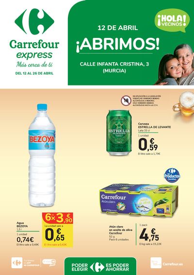 Catálogo Carrefour Express en Murcia | ¡ABRIMOS! | 12/4/2024 - 26/4/2024