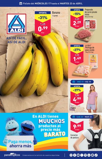 Catálogo ALDI en Murcia | ¡Así de fácil, así de Aldi! | 17/4/2024 - 23/4/2024