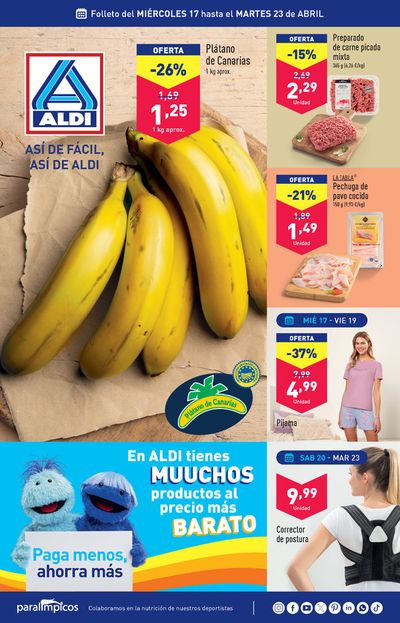 Ofertas de Ropa, Zapatos y Complementos en Las Palmas de Gran Canaria | Así de fácil, así de Aldi! de ALDI | 17/4/2024 - 23/4/2024