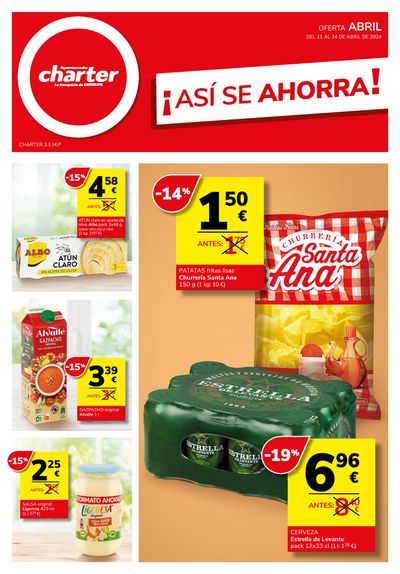 Catálogo Supermercados Charter en Lorquí | ¡ASÍ SE AHORRA! | 11/4/2024 - 24/4/2024