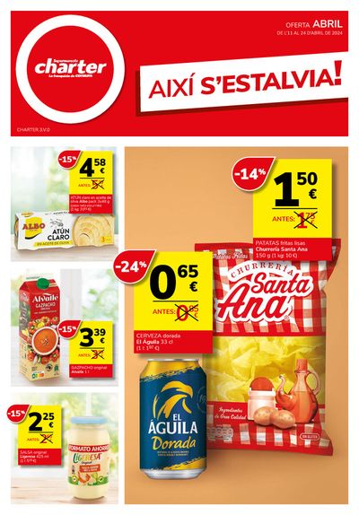 Catálogo Supermercados Charter en Aliaguilla | AIXÍ S’ESTALVIA! Cat | 11/4/2024 - 24/4/2024