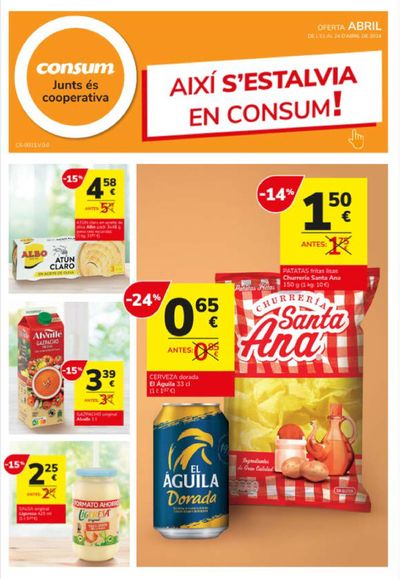 Catálogo Consum en Paterna | AIXÍ S’ESTALVIA EN CONSUM!  | 11/4/2024 - 24/4/2024