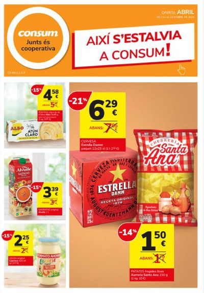 Catálogo Consum en Sabadell | AIXÍ S’ESTALVIA EN CONSUM!  | 11/4/2024 - 24/4/2024