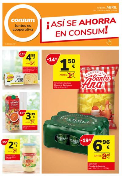 Catálogo Consum en Totana | ¡Así se ahorra en Consum!  | 11/4/2024 - 24/4/2024