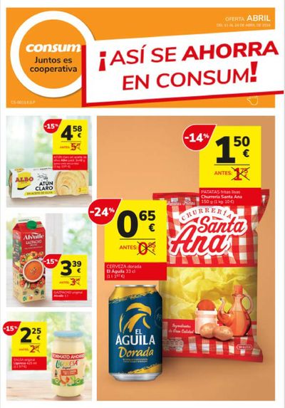 Catálogo Consum | ¡Así se ahorra en Consum!  | 11/4/2024 - 24/4/2024