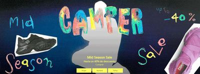 Ofertas de Ropa, Zapatos y Complementos en Cartagena | Mid Season Sale. Up to -40% de Camper | 12/4/2024 - 18/4/2024