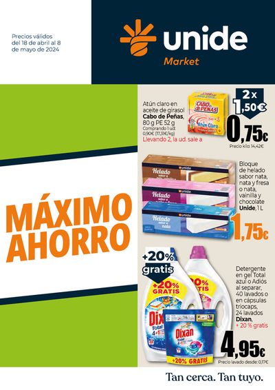 Catálogo Unide Market en Arona | Máximo Ahorro Canarias | 18/4/2024 - 8/5/2024