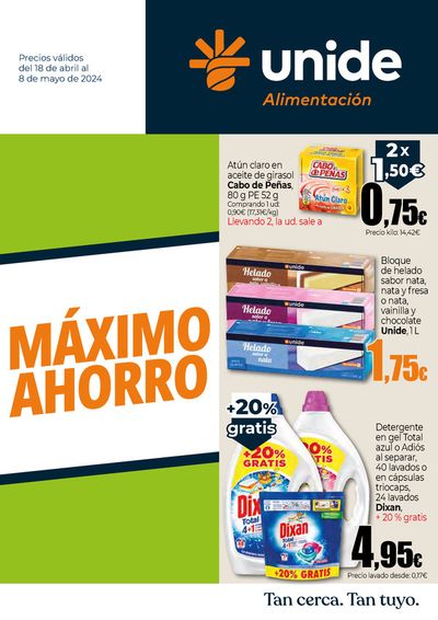 Ofertas de Hiper-Supermercados en Valverde del Hierro | Máximo Ahorro Canarias de UNIDE Alimentación | 18/4/2024 - 8/5/2024