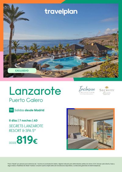 Ofertas de Viajes en Lebrija | Travelplan Lanzarote Puerto Calero de Travelplan | 15/4/2024 - 13/5/2024