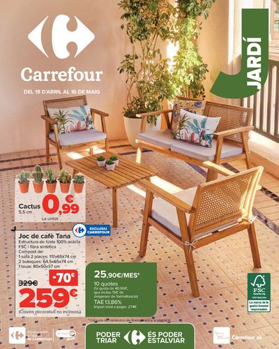 Catálogo Carrefour en Esplugues de Llobregat | JARDIN (Conjuntos jardín, sillas playa, piscinas, plantas y barbacoas) | 18/4/2024 - 16/5/2024
