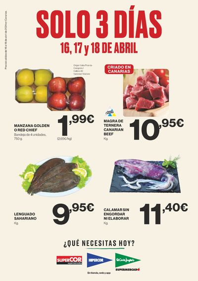 Catálogo Supercor en Santa Cruz de Tenerife | Oferta solo 3 días para Canarias | 16/4/2024 - 18/4/2024
