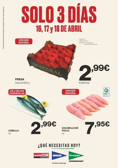 Catálogo Supercor en Marbella | Oferta solo 3 días para Península, Baleares  | 16/4/2024 - 18/4/2024