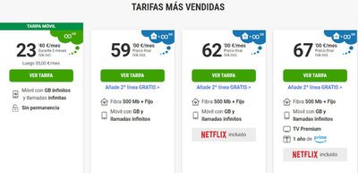 Ofertas de Informática y Electrónica | Tarifas más vendidas de Yoigo | 16/4/2024 - 22/4/2024