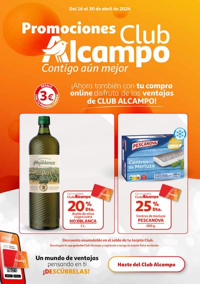 Catálogo Alcampo | Promociones Club Alcampo contigo aún mejor  | 16/4/2024 - 30/4/2024