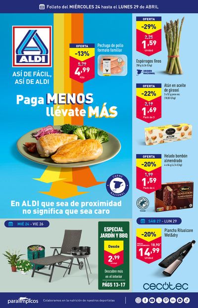 Catálogo ALDI en Zaragoza | Así de fácil, así de Aldi | 24/4/2024 - 29/4/2024