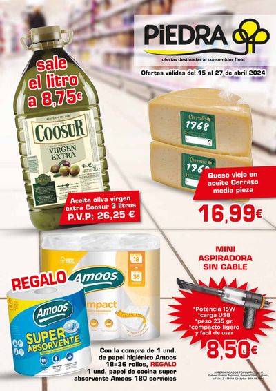 Catálogo Supermercados Piedra en Valencia | Ofertas válidas del 15 al 27 de abril 2024 | 17/4/2024 - 27/4/2024