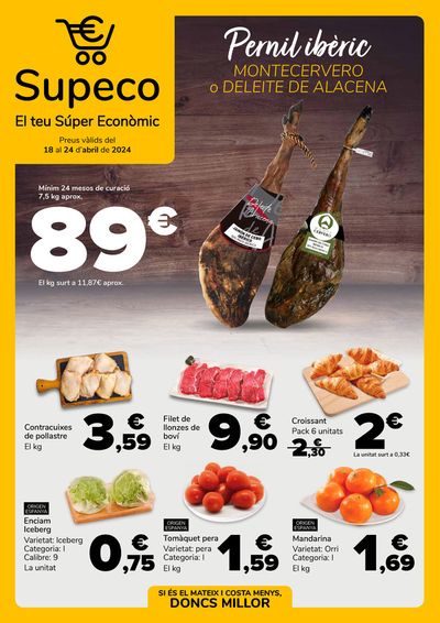 Catálogo Supeco en Mataró | Supeco, tu Super económico | 18/4/2024 - 24/4/2024