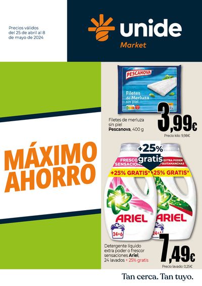 Catálogo Unide Market en San Martín de Valdeiglesias | Máximo Ahorro | 25/4/2024 - 8/5/2024