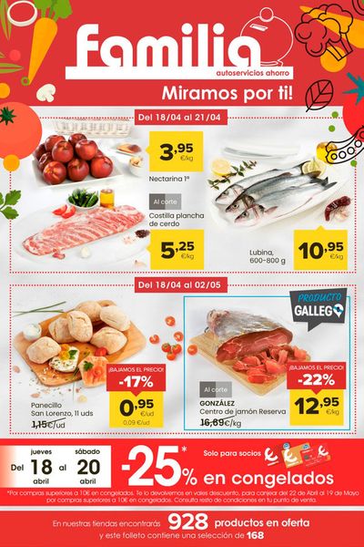 Ofertas de Hiper-Supermercados en Oviedo | Miramos por ti! de Autoservicios Familia | 18/4/2024 - 2/5/2024