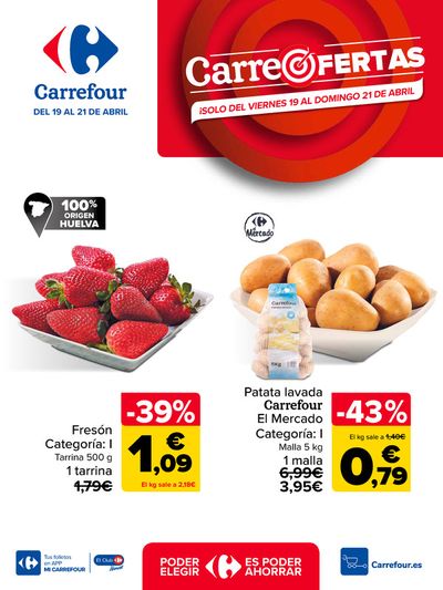 Ofertas de Hiper-Supermercados en Santiago de Compostela | CARREOFERTAS de Carrefour | 19/4/2024 - 21/4/2024