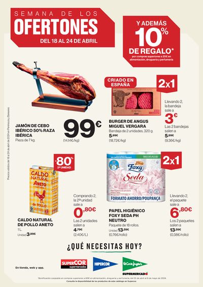 Catálogo Hipercor en Alicante | Semana de los ofertones | 18/4/2024 - 24/4/2024