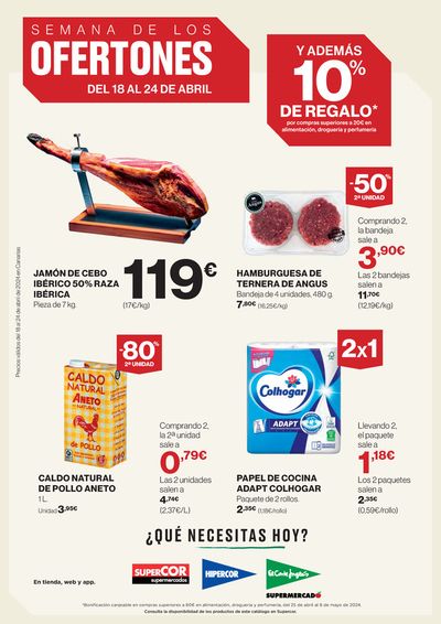 Catálogo Hipercor | Semana de los ofertones Canarias | 18/4/2024 - 24/4/2024