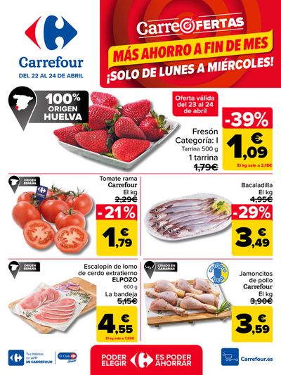 Ofertas de Hiper-Supermercados en Santa Cruz de Tenerife | CARREOFERTAS de Carrefour | 22/4/2024 - 24/4/2024