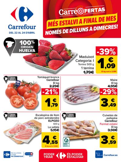Catálogo Carrefour en Lleida | CARREOFERTAS | 22/4/2024 - 24/4/2024