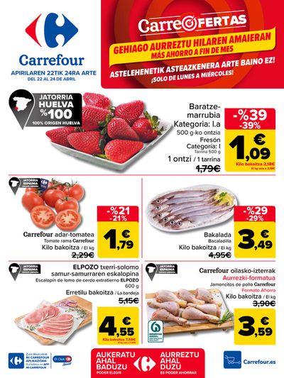 Catálogo Carrefour en Erandio | CARREOFERTAS | 22/4/2024 - 24/4/2024