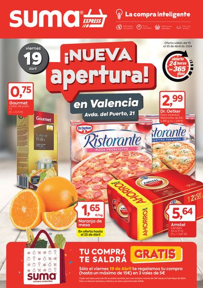 Catálogo Suma Supermercados en Pobla de Vallbona | Del 17 al 30 de Abril | 18/4/2024 - 30/4/2024