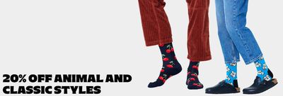 Catálogo Happy Socks en Madrid | 20% off animal and classic styles | 18/4/2024 - 22/4/2024