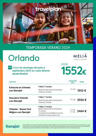 Ofertas de Viajes en Hinojosa del Duque | Travelplan Orlando de Travelplan | 19/4/2024 - 11/5/2024