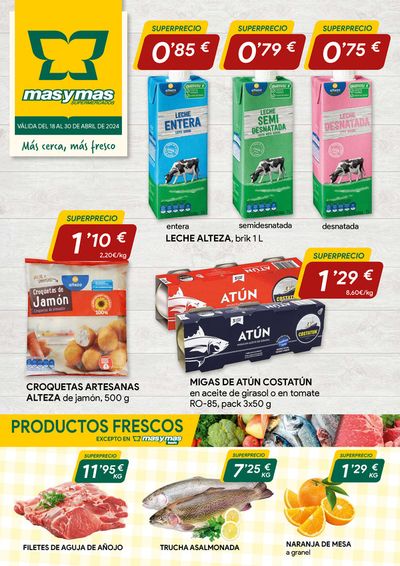 Ofertas de Hiper-Supermercados en Pozoblanco | Válida del 18 al 30 de abril de Masymas | 19/4/2024 - 30/4/2024