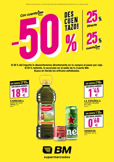 Catálogo BM Supermercados en Madrid | -50% descuentazo  | 24/4/2024 - 7/5/2024