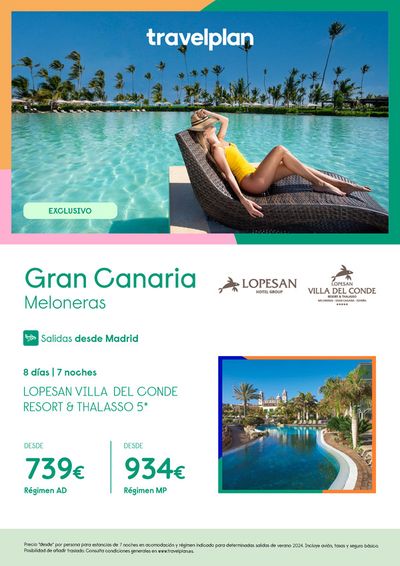Ofertas de Viajes en Mos | Travelplan Gran Canaria Meloneras de Travelplan | 22/4/2024 - 11/5/2024
