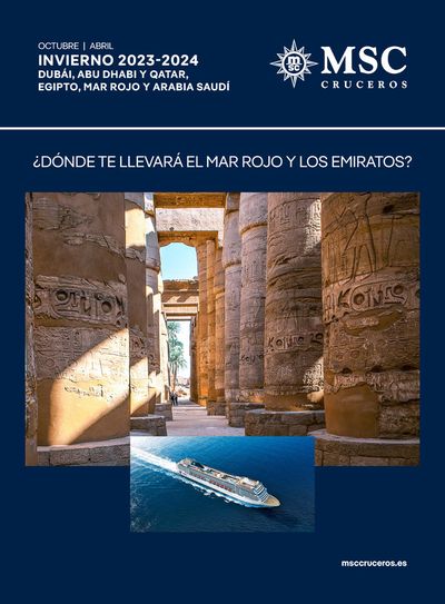 Catálogo Nautalia Viajes en Jerez de la Frontera | Catálogo MSC Cruceros - Mar Rojo y Emiratos | 22/4/2024 - 30/9/2024