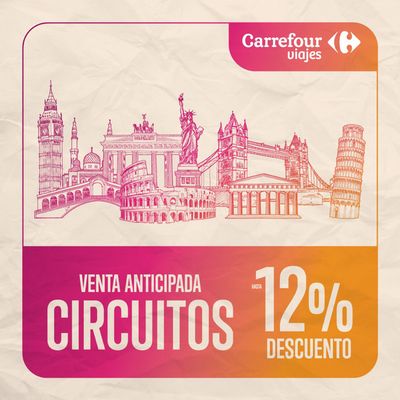 Catálogo Carrefour Viajes en Barcelona | ¡Circuitos con hasta 12% de DESCUENTO! | 22/4/2024 - 30/4/2024