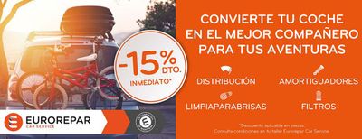 Ofertas de Coches, Motos y Recambios en Tarifa | Promoción -15% dto inmediato de Eurorepar Car Service | 22/4/2024 - 24/4/2024