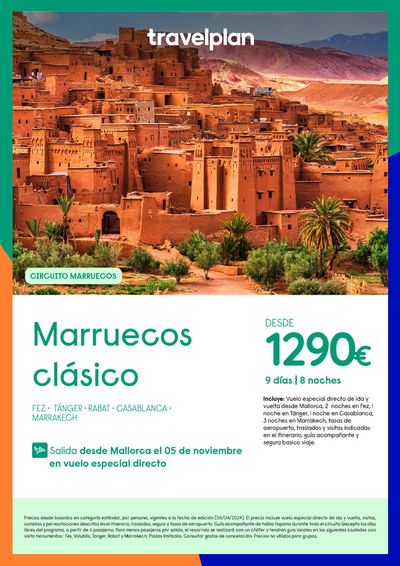 Ofertas de Viajes en Mairena del Aljarafe | Travelplan Marruecos clásico de Travelplan | 23/4/2024 - 13/5/2024
