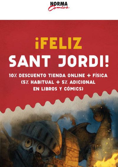 Ofertas de Libros y Papelerías en Lleida | ¡Feiz Sant Jordi! de Norma Comics | 23/4/2024 - 27/4/2024