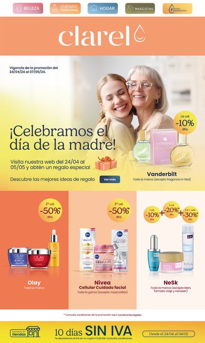 Catálogo Clarel en Barcelona | Celebramos el dia de la madre! | 24/4/2024 - 7/5/2024