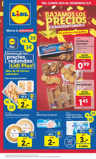 Catálogo Lidl en Ceuta | Bajamos los precios permanentemente | 29/4/2024 - 5/5/2024