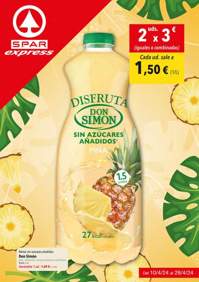 Ofertas de Hiper-Supermercados en Pozo Alcón | Oferta Mensual | Spar Express de Marina Rinaldi | 24/4/2024 - 28/4/2024