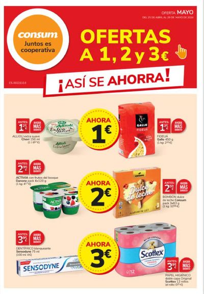 Ofertas de Hiper-Supermercados en Villanueva de la Jara | ¡Así se ahorra! de Consum | 25/4/2024 - 29/5/2024