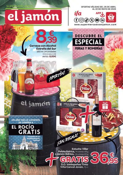 Catálogo Supermercados El Jamón en Cádiz | Catálogo Supermercados El Jamón  | 26/4/2024 - 22/5/2024